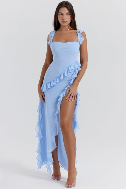 ARIELA | Rüschen Maxikleid